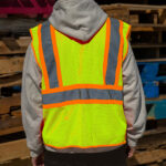 High Visibility Reflective Yellow Safety Vest-Medium - Image 8