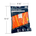 High Visibility Reflective Orange Safety Vest-Small - Image 4