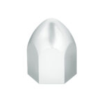 1" x 1 5/8" Chrome Plastic Bullet Nut Cover - Push-On (10 Pack) - Image 3