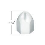 1" x 1 5/8" Chrome Plastic Bullet Nut Cover - Push-On (10 Pack) - Image 6