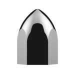 11/16" X 1-5/16" Chrome Plastic Bullet Nut Cover - Push-On (10-Pack) - Image 3