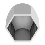 11/16" X 1-5/16" Chrome Plastic Bullet Nut Cover - Push-On (10-Pack) - Image 4