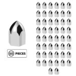 11/16" X 1-5/16" Chrome Plastic Bullet Nut Cover - Push-On (50-Pack) 10063P50