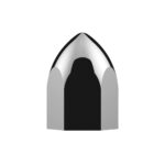 11/16" X 1-5/16" Chrome Plastic Bullet Nut Cover - Push-On (50-Pack) - Image 4