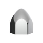 3/4" X 1 3/8" Chrome Plastic Bullet Nut Cover - Push-On (10-Pack) - Image 3
