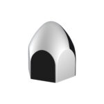 3/4" X 1 3/8" Chrome Plastic Bullet Nut Cover - Push-On (10-Pack) - Image 4