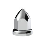 33mm X 2 3/8" Chrome Plastic Bullet Nut Covers W/ Flange - Push-On (Color Box Of 20) - Image 4