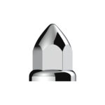 33mm X 2 3/8" Chrome Plastic Bullet Nut Covers W/ Flange - Push-On (Color Box Of 20) - Image 5