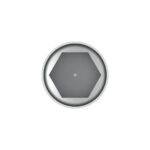 33mm X 2 3/8" Chrome Plastic Bullet Nut Covers W/ Flange - Push-On (Color Box Of 20) - Image 7