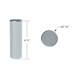 33mm X 6-1/2" Chrome Plastic Tall Cylinder Nut Cover - Thread-On (10 Pcs) - Image 6