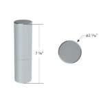 33mm X 7-1/4" Chrome Plastic Tall Cylinder Nut Cover - Thread-On (10 Pcs) - Image 5