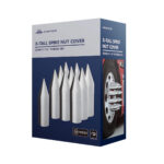 33mm X 7-1/8" Chrome Plastic Tall Spike Nut Cover - Thread-On (10 Pcs) - Image 6