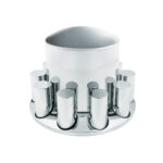 Chrome Plastic Extra Tall Rear Axle Cover With 33mm Thread-On Tall Cylinder Nut Covers 10373