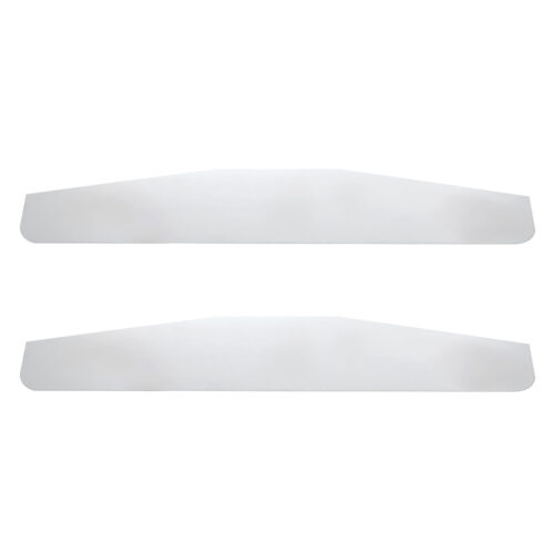 4" X 24" Chrome Standard Bottom Mud Flap Plate - Welded Stud (Pair) 10411CB