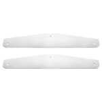 4" X 24" Chrome Standard Bottom Mud Flap Plate - Bolt Thru (Box of 2) 10416CB