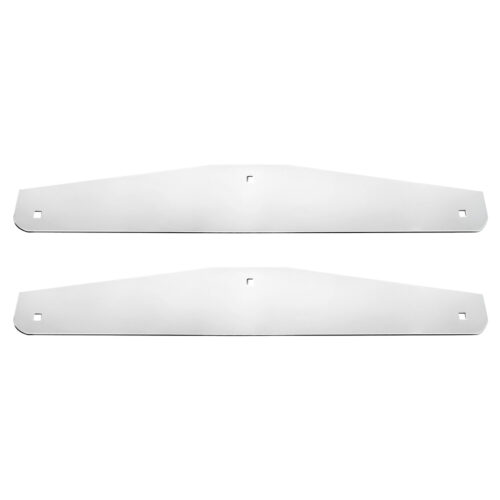 4" X 24" Chrome Standard Bottom Mud Flap Plate - Bolt Thru (Box of 2) 10416CB