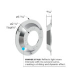 Chrome Plastic Watermelon Light Sleeper Bunk LED Adapter-Convex Style - Image 5