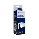 33mm x 3-1/2" Chrome Plastic Cylinder Nut Cover - Push-On (10-Pack) - Image 5