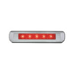 Chrome License Plate Light With Red LED 3rd Brake Light - Red LED/Red Lens - Image 3