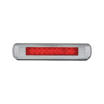Chrome License Plate Light With Red LED 3rd Brake Light - Red LED/Red Lens - Image 4