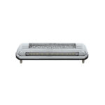 Chrome License Plate Light With White LED Backup Light - White LED/Clears Lens - Image 2