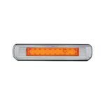 Chrome License Plate Light With Amber LED Auxiliary Light - Amber LED/Amber Lens - Image 4