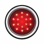 17 LED Chrome Bezel Flush Mount Tail Light 110406