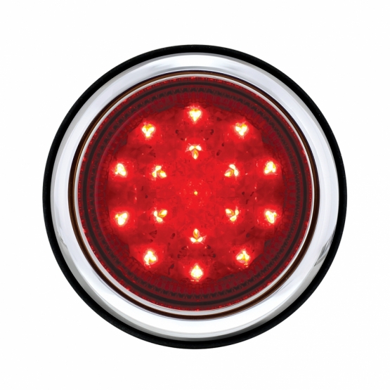 17 LED Chrome Bezel Flush Mount Tail Light 110406