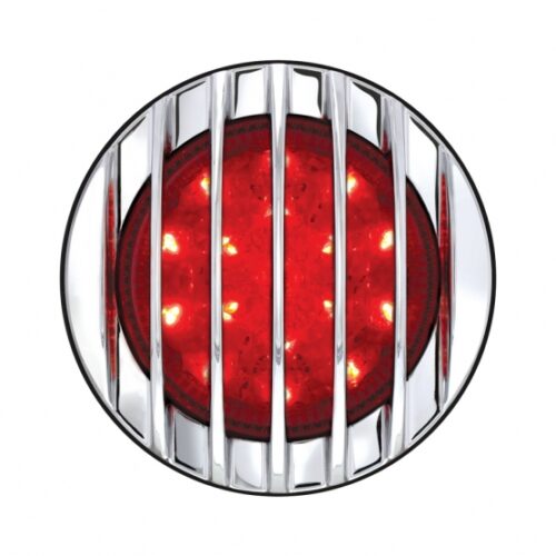 17 LED 1937 Ford Car Style Tail Light With Chrome Grille Style Flush Mount 110407