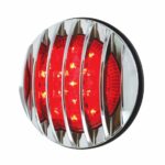 17 LED 1937 Ford Car Style Tail Light With Chrome Grille Style Flush Mount - Image 3