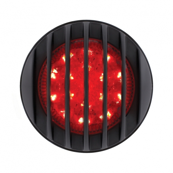 17 LED 1937 Ford Car Style Tail Light With Black Grille Style Flush Mount 110409