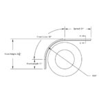 80" 430 Stainless Steel (16ga) Roll Formed Edge Smooth Half Fender/Long Drop - SS Series (Pair) - Image 2