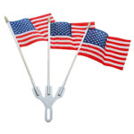 Stainless Steel 3-Post Flag Holder - Image 2