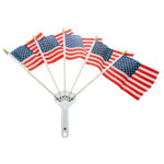 Stainless Steel 5-Post Flag Holder - Image 2