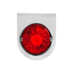 Dual Function Glass Watermelon Light With Stainless Steel Light Bracket Kit With LED Bulb-Red LED/Red Lens - Image 4