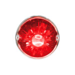 Dual Function Glass Watermelon Flush Mount Kit With LED Bulb - Red LED/Red Lens - Image 3