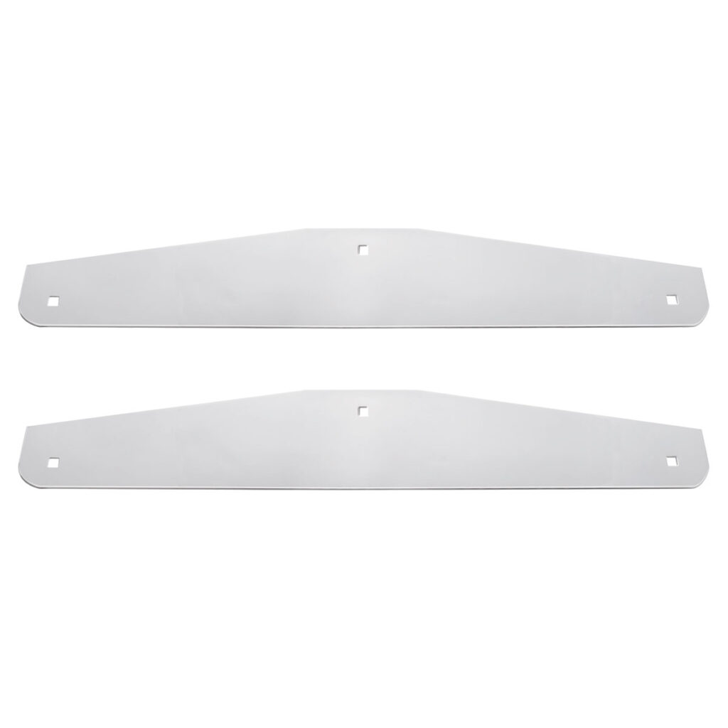 24" X 4" Stainless Steel Bottom Mud Flap Plate - Bolt Thru (Cbox/Pair) 21409CB