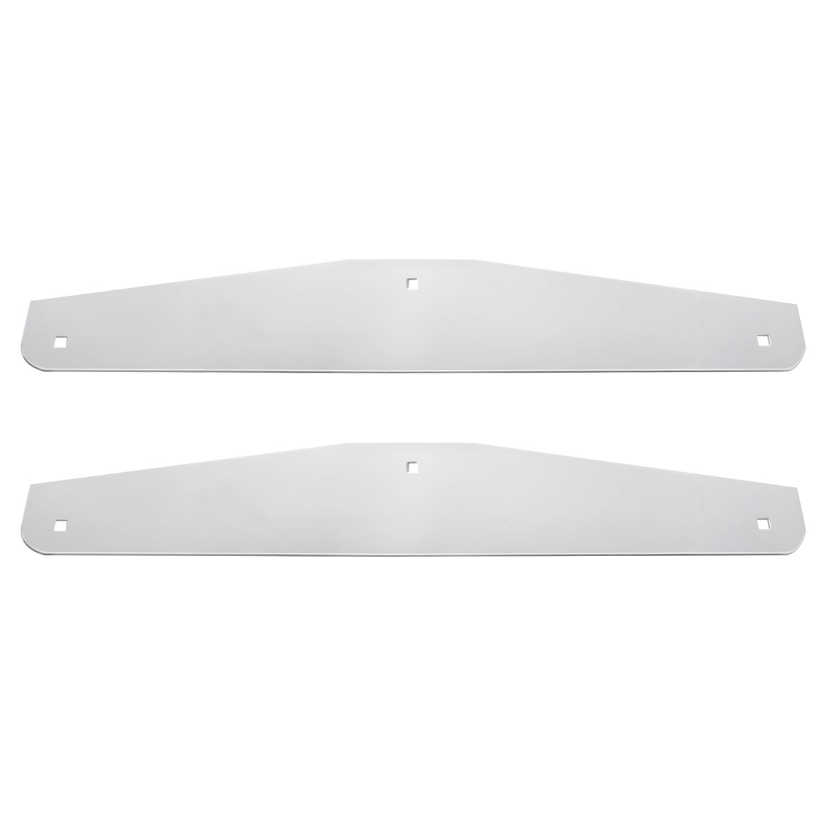 24" X 4" Stainless Steel Bottom Mud Flap Plate - Bolt Thru (Cbox/Pair) 21409CB