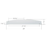 24" X 4" Stainless Steel Bottom Mud Flap Plate - Bolt Thru (Cbox/Pair) - Image 5