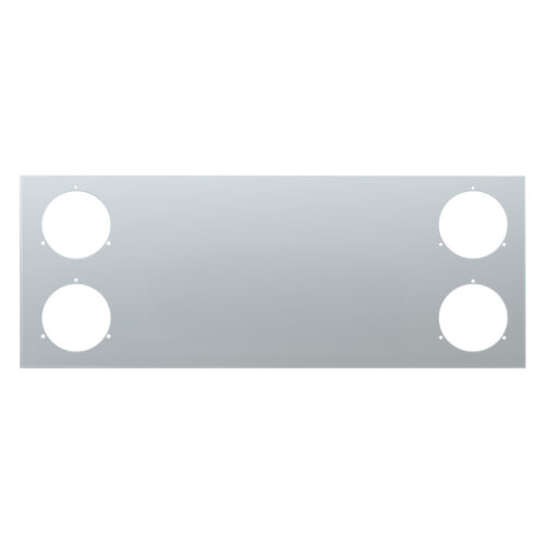 33-3/4" Stainless Steel Rear Center Light Panel With Four 4" Light Cutouts (No LP Holes) 21433