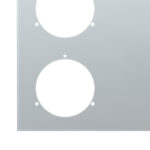 33-3/4" Stainless Steel Rear Center Light Panel With Four 4" Light Cutouts (No LP Holes) - Image 3