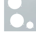 33-3/4" SS Rear Center Light Panel With Four 4" & Six 2" Light Cutouts(No LP Holes) - Image 3