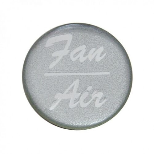 "Fan/Air" Glossy Dash Knob Sticker Only - Silver 23249-1S