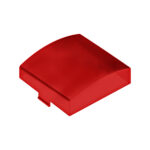 3" x 3" Square Dome Light Lens - Red - Image 2