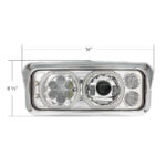 Chrome High Power Heated 10 LED Headlight With LED Turn & DRL-Driver - Image 8