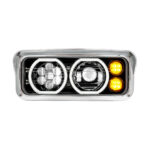 Blackout High Power Heated 10 LED Headlight With LED Turn & DRL-Driver - Image 2
