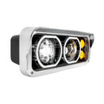 Blackout High Power Heated 10 LED Headlight With LED Turn & DRL-Driver - Image 4