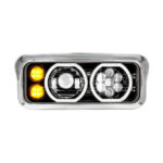 Blackout High Power Heated 10 LED Headlight With LED Turn & DRL-Passenger - Image 2