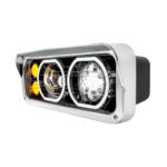Blackout High Power Heated 10 LED Headlight With LED Turn & DRL-Passenger - Image 4