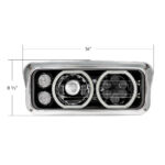 Blackout High Power Heated 10 LED Headlight With LED Turn & DRL-Passenger - Image 8